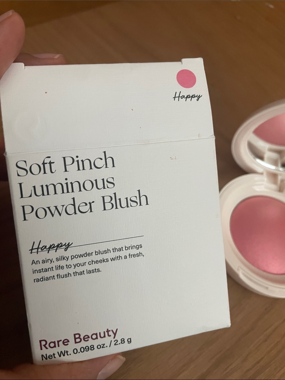 Rare Beauty Soft Pinch Luminous Powder Blush — Happy Pink